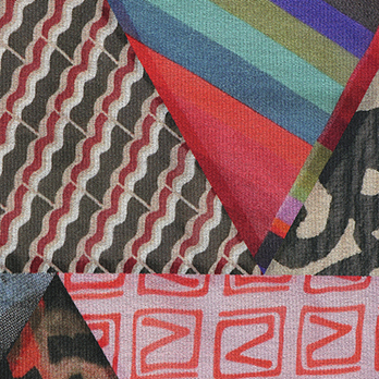 TRIANGLE PATTERN PATCHWORK PRINT　ドレス 詳細画像
