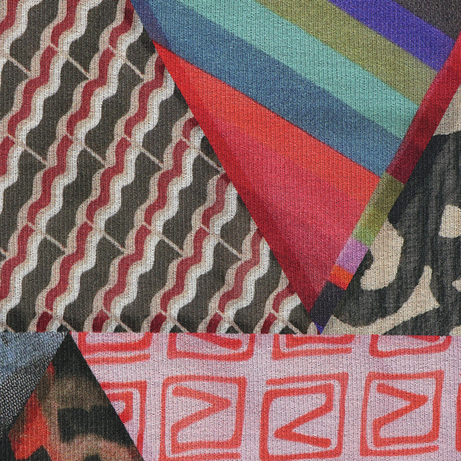 TRIANGLE PATTERN PATCHWORK PRINT　ドレス 詳細画像 黒系マルチ 6