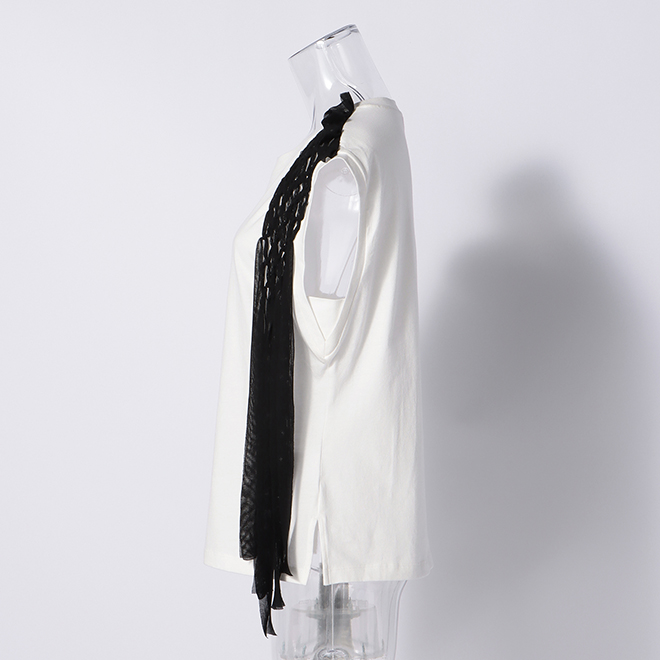 【期間限定】KNOT NET PATCH ON T-SHIRT　 詳細画像 ホワイト 2