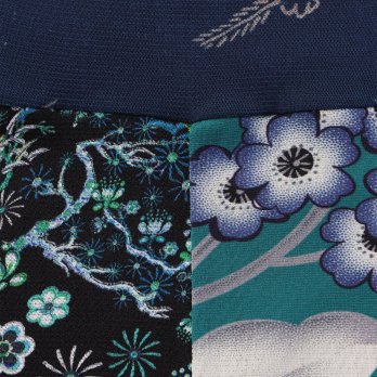 PATCHWORK with PRINTED STRETCH NET　ドレス 詳細画像