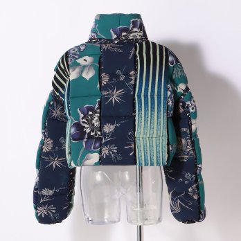 PATCHWORK with PRINTED STRETCH NET　ブルゾン 詳細画像