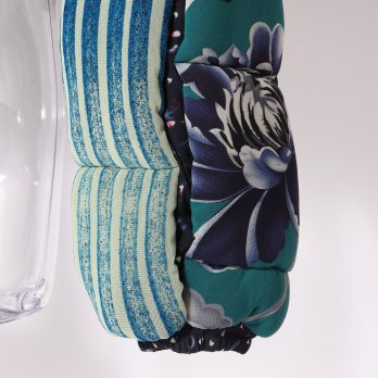 PATCHWORK with PRINTED STRETCH NET　ブルゾン 詳細画像