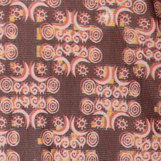SOLIDARITY PATTERN PRINT　ブラウス 詳細画像 ブラウン系マルチ 6