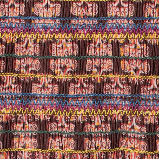 SOLIDARITY PATTERN PRINT　ブラウス 詳細画像 ブラウン系マルチ 6