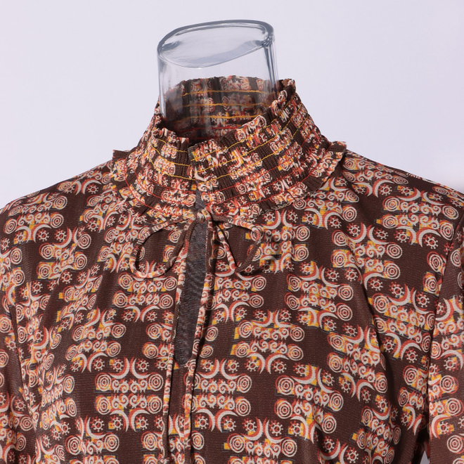 SOLIDARITY PATTERN PRINT　ドレス 詳細画像 ブラウン系マルチ 8