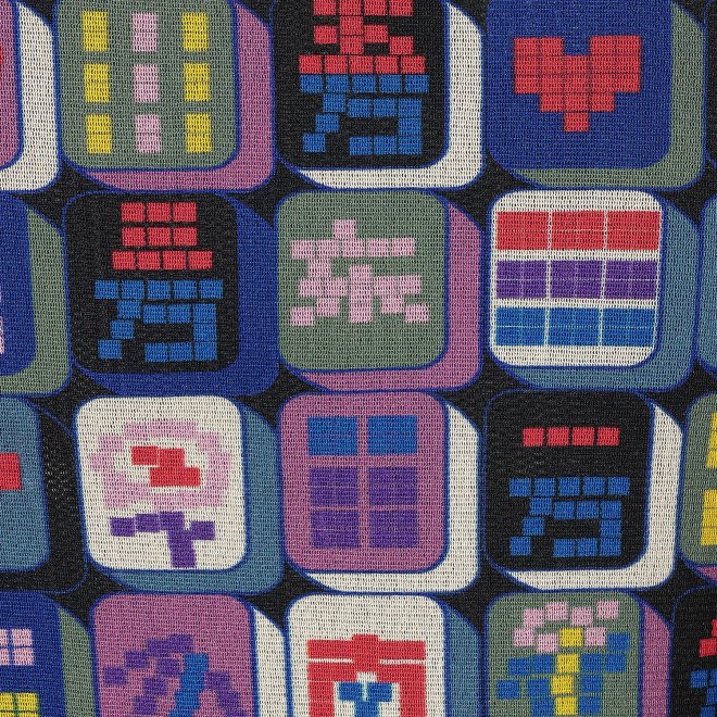 MAHJONG PRINT ON STRETCH NET　ドレス 詳細画像 グレー系マルチ 8