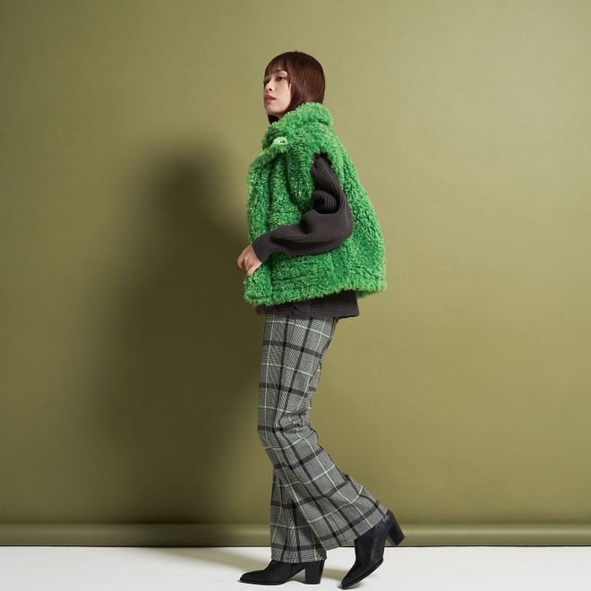 FAUX FUR　ベスト 詳細画像 グリーン 2