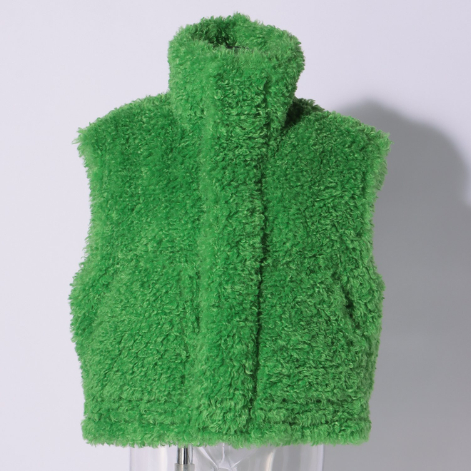 FAUX FUR　ベスト 詳細画像 グリーン 5
