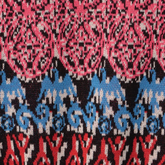 SOLIDARITY STRIPE JACQUARD　ニット 詳細画像 黒系マルチ 6