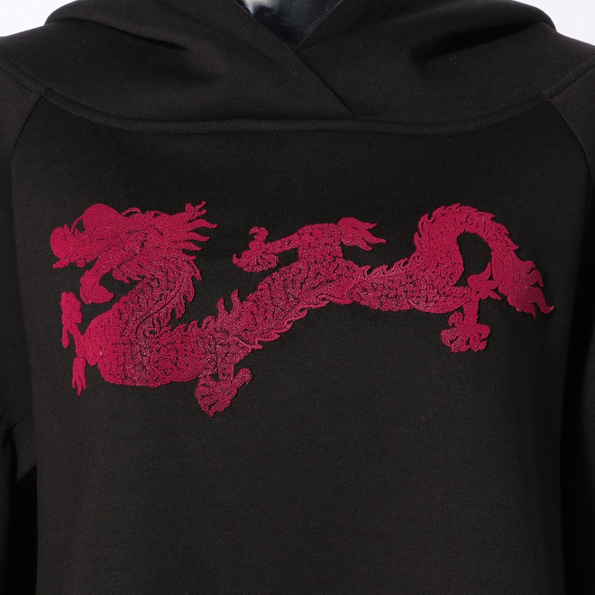 【オンラインストア限定カラー】ブラシ刺繍  パーカ 詳細画像 ブラック 8