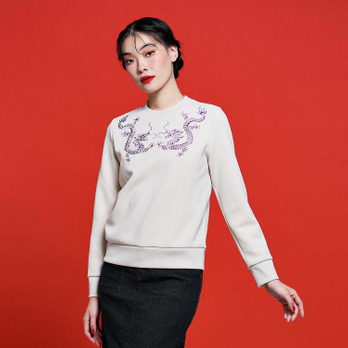 ADVENT DRAGON EMBROIDERY ON DOUBLE KNIT　カットソー