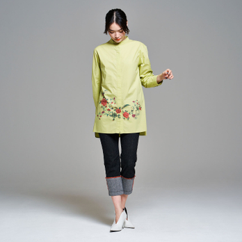 CHRASICAL PEONY PRINT ON SPUN LAWN　ブラウス 詳細画像