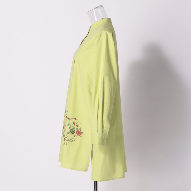 CHRASICAL PEONY PRINT ON SPUN LAWN　ブラウス 詳細画像 グリーン 6