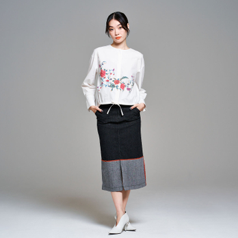 CHRASICAL PEONY PRINT ON SPUN LAWN　ブラウス 詳細画像