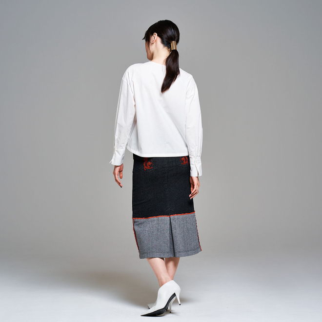 CHRASICAL PEONY PRINT ON SPUN LAWN　ブラウス 詳細画像 ホワイト 3