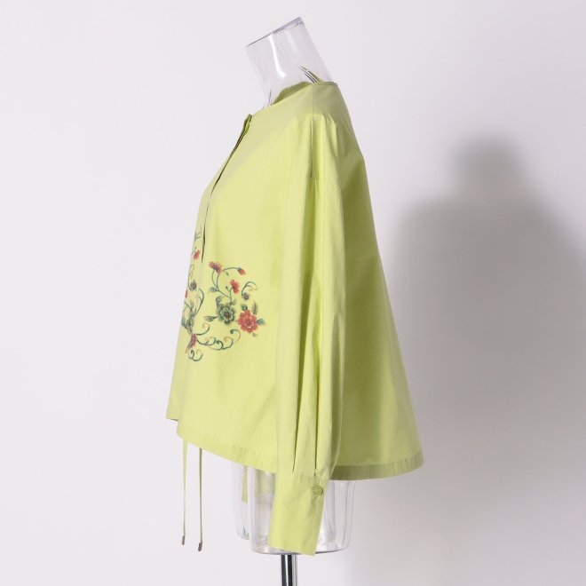 CHRASICAL PEONY PRINT ON SPUN LAWN　ブラウス 詳細画像 グリーン 2