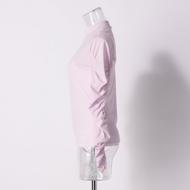DECOLA SLEEVE HIGH NECK　ブラウス 詳細画像 ライトピンク 2