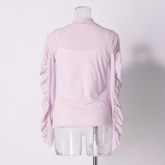 DECOLA SLEEVE HIGH NECK　ブラウス 詳細画像 ライトピンク 3