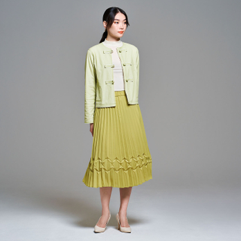 COLOR PLEATS SKIRT　 詳細画像