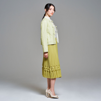 COLOR PLEATS SKIRT　 詳細画像