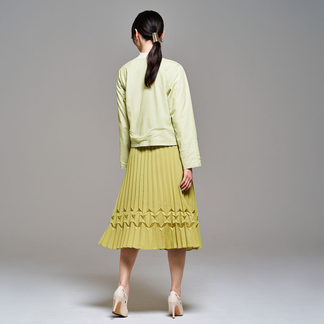 COLOR PLEATS SKIRT　 詳細画像 グリーン 3