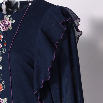 CHRASICAL PEONY EMBROIDERY ON NETTING　ドレス 詳細画像