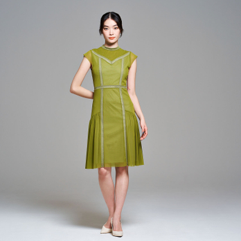 SOLID DRESS with CARDIGAN　ドレス 詳細画像
