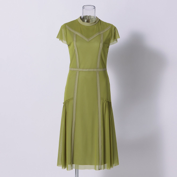 SOLID DRESS with CARDIGAN　ドレス 詳細画像