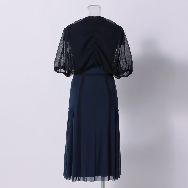 SOLID DRESS with CARDIGAN　ドレス 詳細画像 ネイビー 3