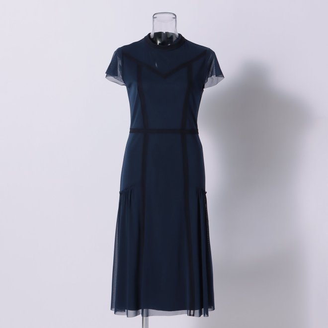SOLID DRESS with CARDIGAN　ドレス 詳細画像 ネイビー 4