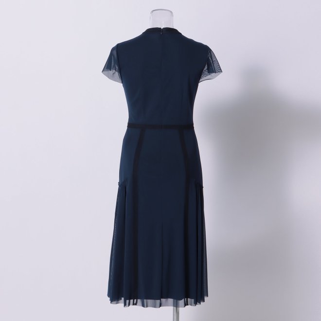 SOLID DRESS with CARDIGAN　ドレス 詳細画像 ネイビー 5
