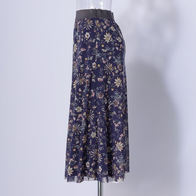 CHINOISERIE PRINT ON NETTING　スカート 詳細画像 ブルー系マルチ 2