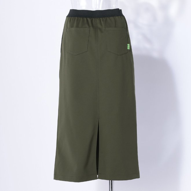 EMBOSS HIGHTENSION DOUBLE KNIT　スカート 詳細画像 カーキ 3
