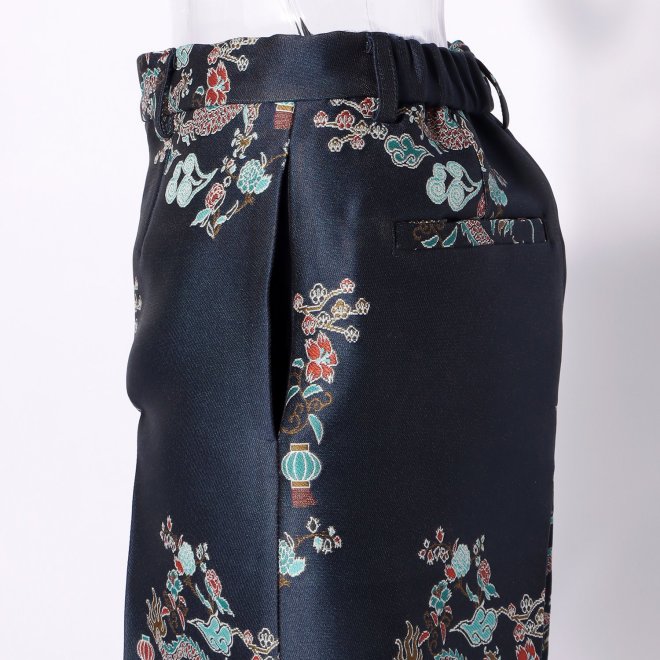 DRAGON JACQUARD　パンツ 詳細画像 ブルー系マルチ 8