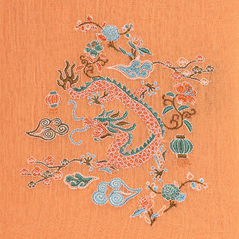 DRAGON EMBROIDERY STOLE　 詳細画像