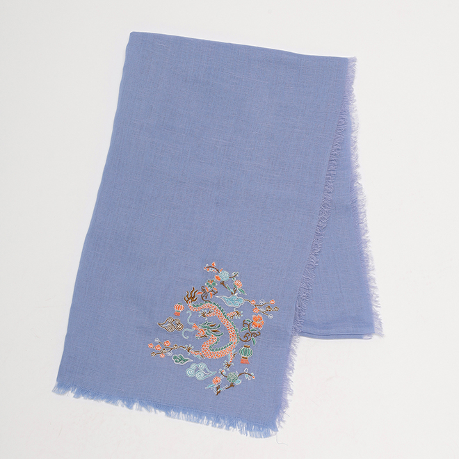 DRAGON EMBROIDERY STOLE　 詳細画像 パープル 1