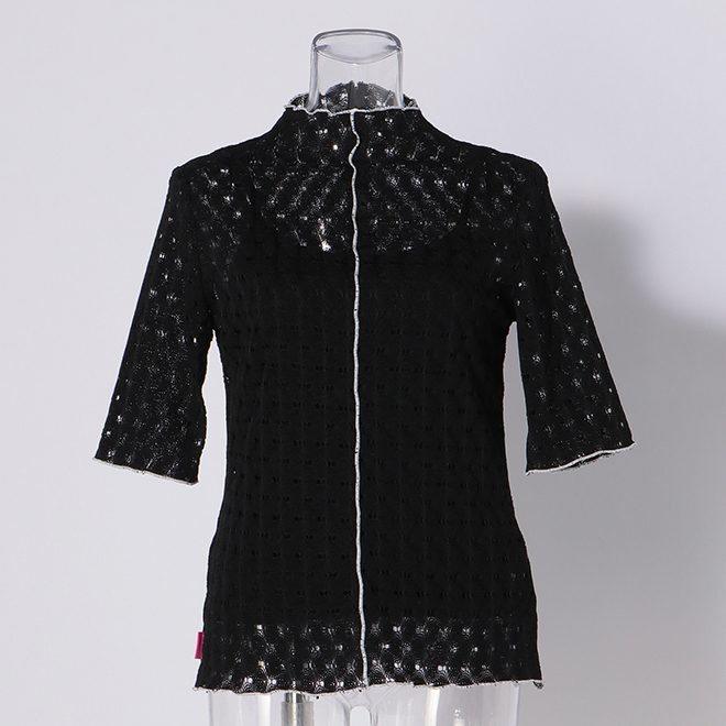 STRETCH LACE　ブラウス 詳細画像 ブラック 1