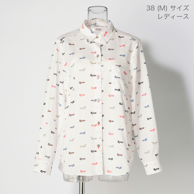 MINI DRAGON PRINT SHIRT　ブラウス 詳細画像 白系マルチ 2