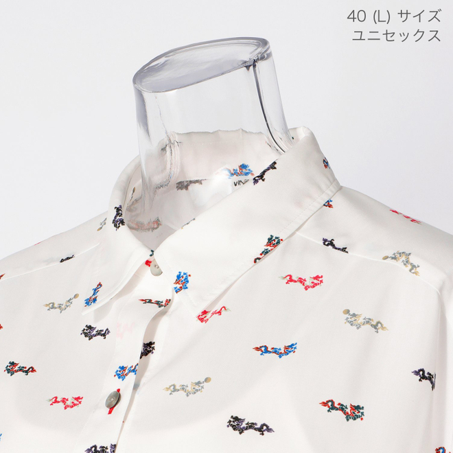 MINI DRAGON PRINT SHIRT　ブラウス 詳細画像 白系マルチ 9
