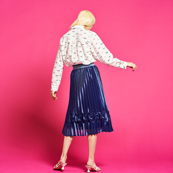 PLEATED SKIRT　 詳細画像 ブルー 3