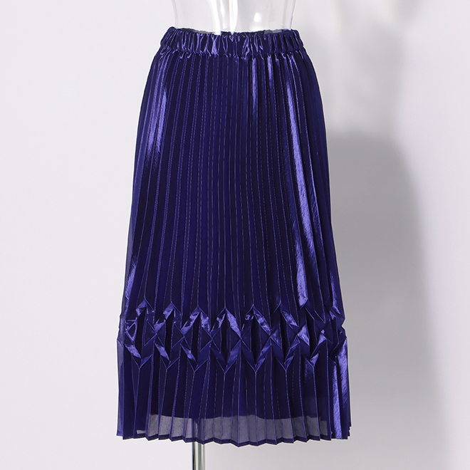 PLEATED SKIRT　 詳細画像 ブルー 4