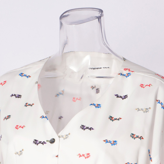 MINI DRAGON PRINT SHIRT　ドレス 詳細画像 白系マルチ 7