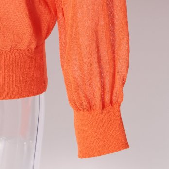 KNIT WITH PEACOCK EMBROIDERY　ニット 詳細画像