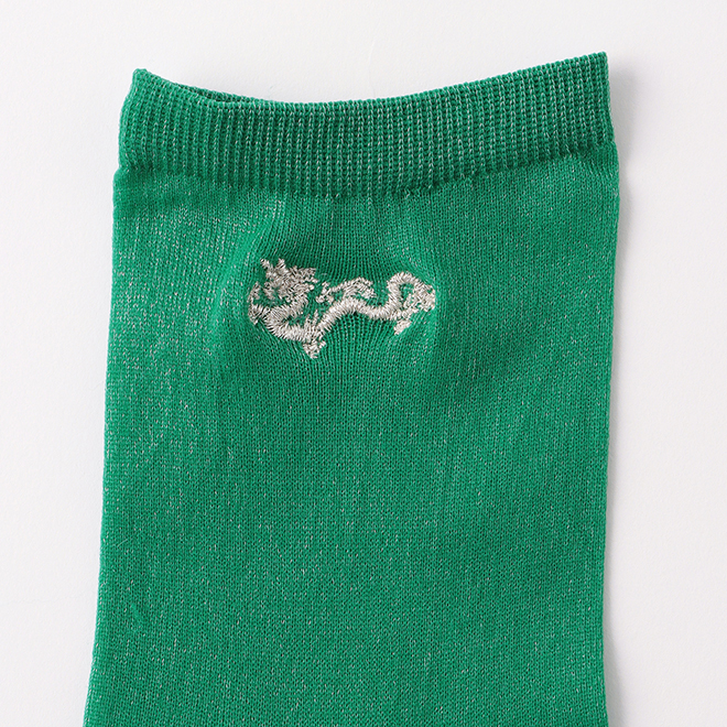 DRAGON EMB SOCKS 詳細画像 グリーン 2