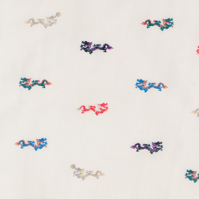 MINI DRAGON PRINT STOLE 詳細画像 白系マルチ 2
