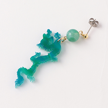 DRAGON PIERCED EARRINGS 詳細画像