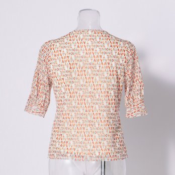 VT LOGO PRINT NETTING　ブラウス 詳細画像