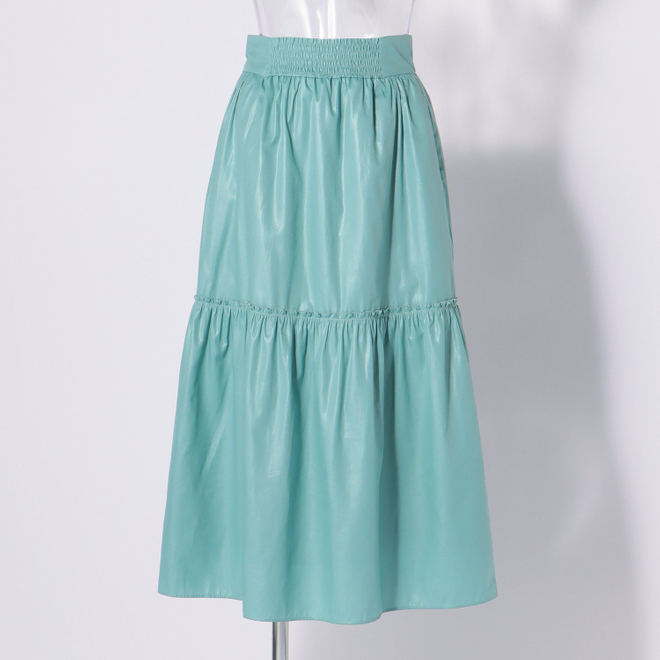 KASSEN GATHER SKIRT 詳細画像 ブルー 5