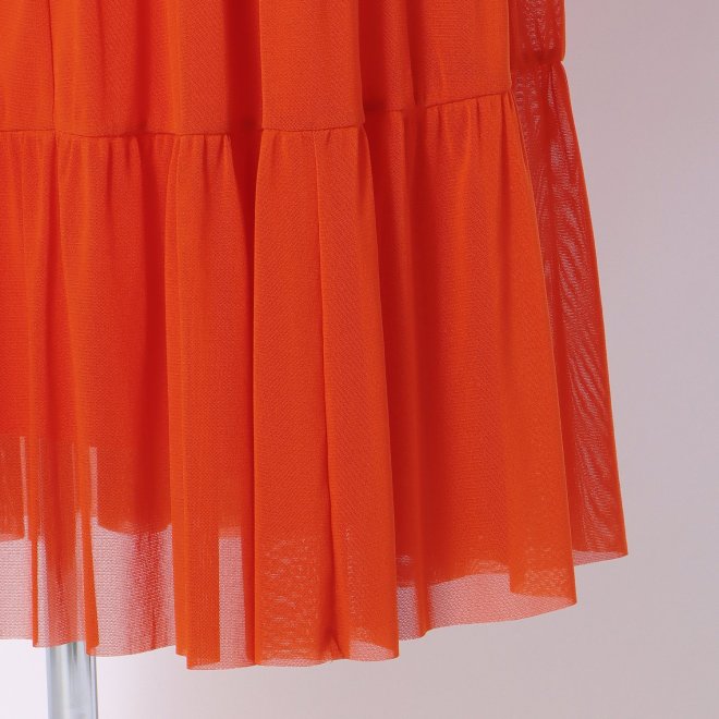 SOLID NET　スカート 詳細画像 オレンジ 5