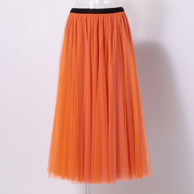 WL カラーチュール　スカート 詳細画像 オレンジ 1